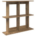 Vegghylle Veggmontert Brun 80 x 20 x 75 cm Konstruert tre