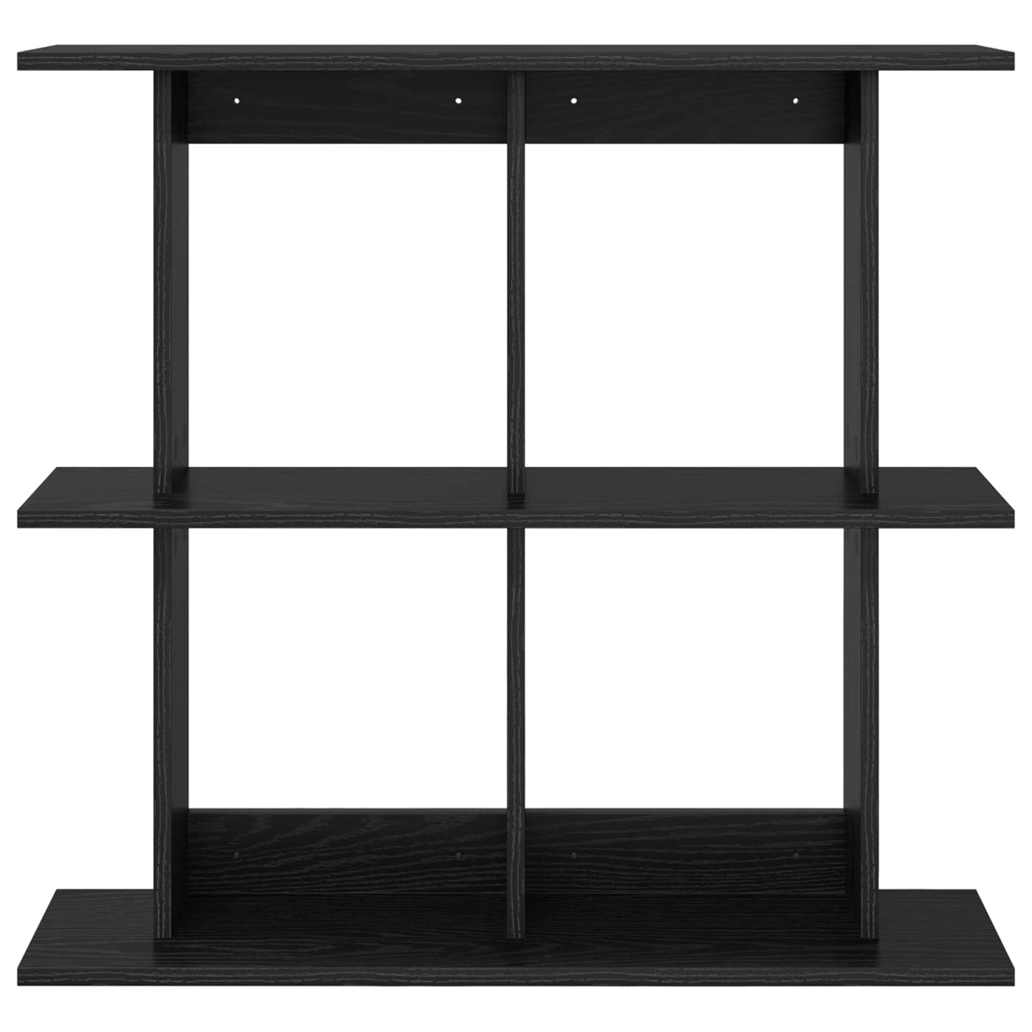 Vegghylle Veggmontert Svart 100 x 20 x 75 cm Konstruert tre