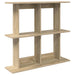 Vegghylle Veggmontert Brun 100 x 20 x 75 cm Konstruert tre