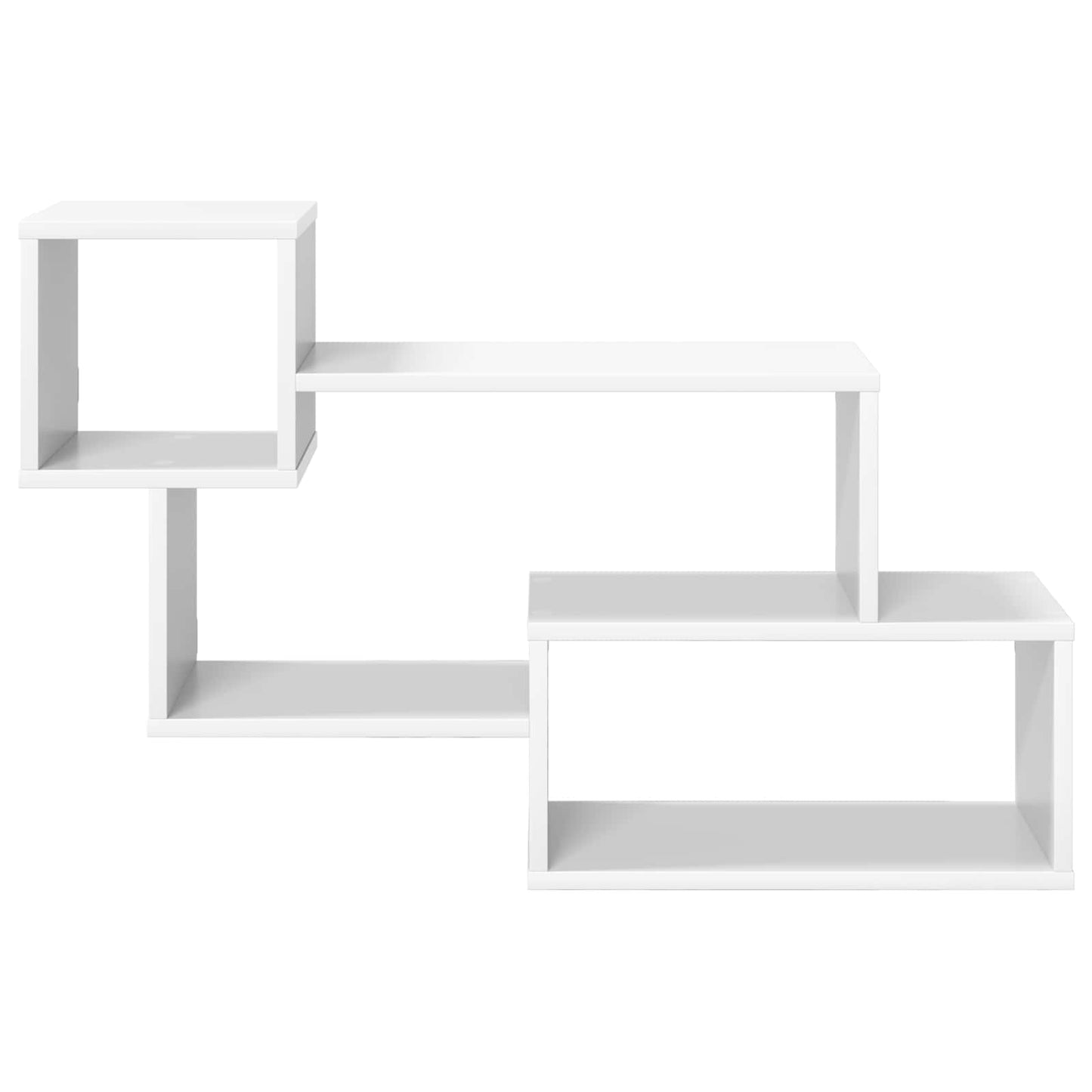 Flytende hylle Veggmontert Hvit 87 x 20 x 55 cm Konstruert tre