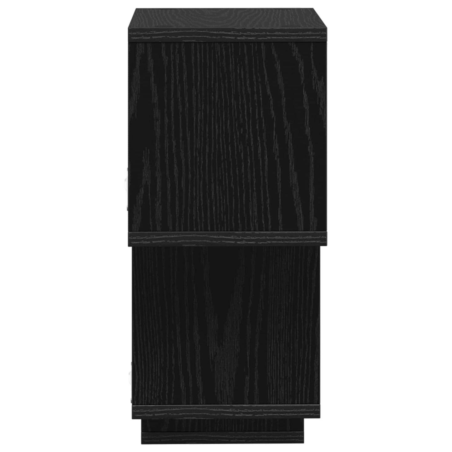 Flytende hylle Veggmontert Svart 87 x 20 x 55 cm Konstruert tre