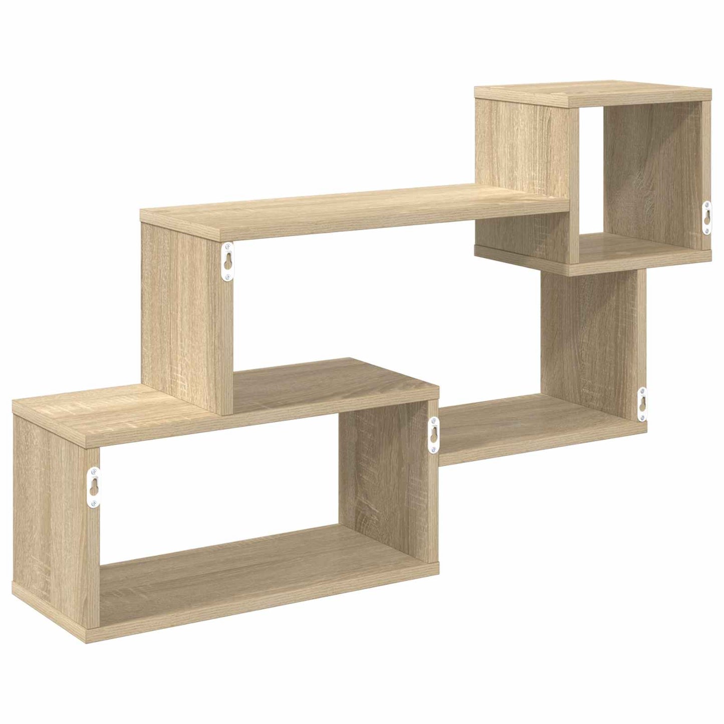 Flytende hylle Veggmontert Brun 87 x 20 x 55 cm Konstruert tre