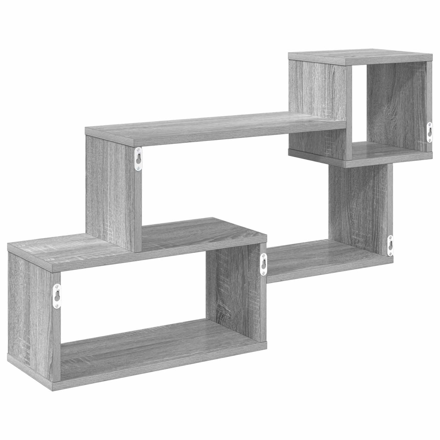 Flytende hylle Veggmontert Grå 87 x 20 x 55 cm Konstruert tre