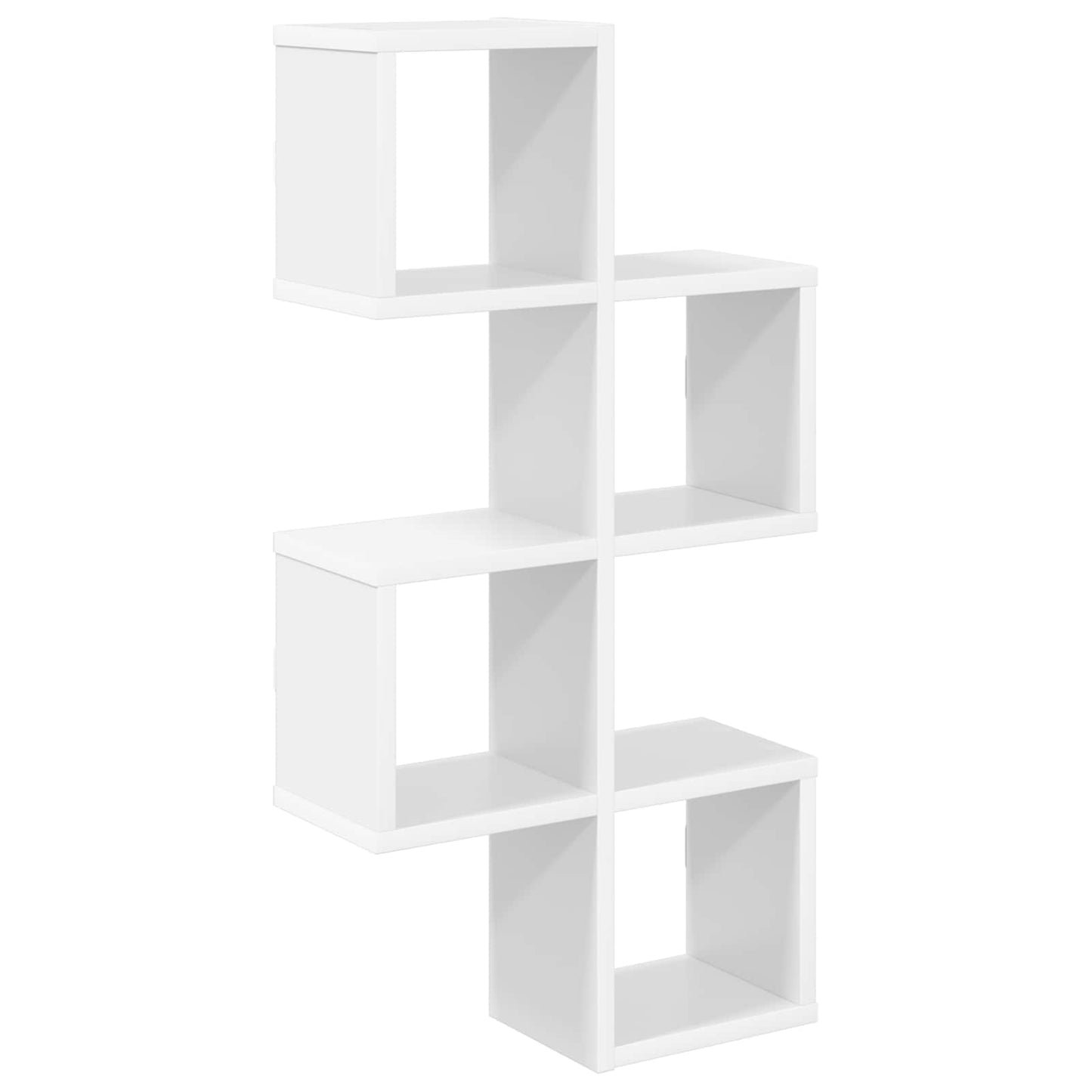 Vegghylle Veggmontert Hvit 39 x 15 x 76 cm Konstruert tre