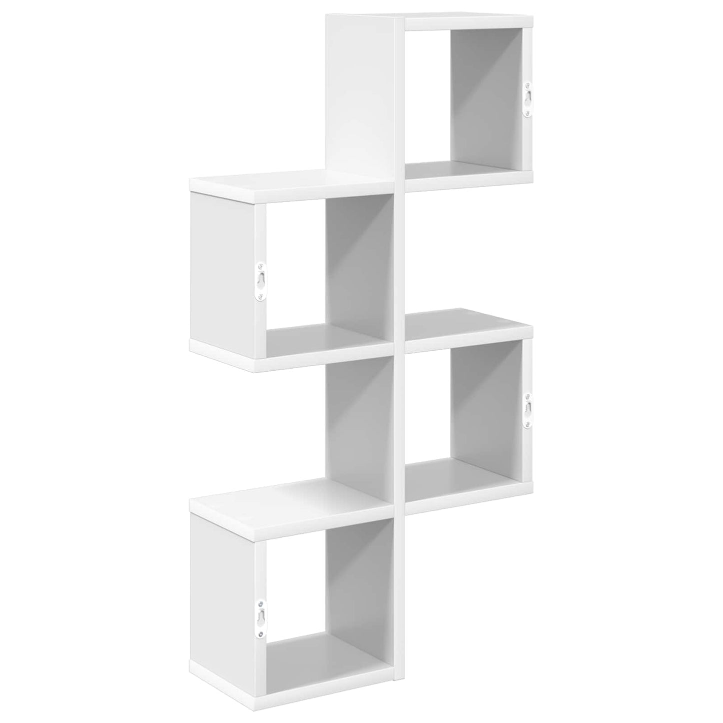 Vegghylle Veggmontert Hvit 39 x 15 x 76 cm Konstruert tre