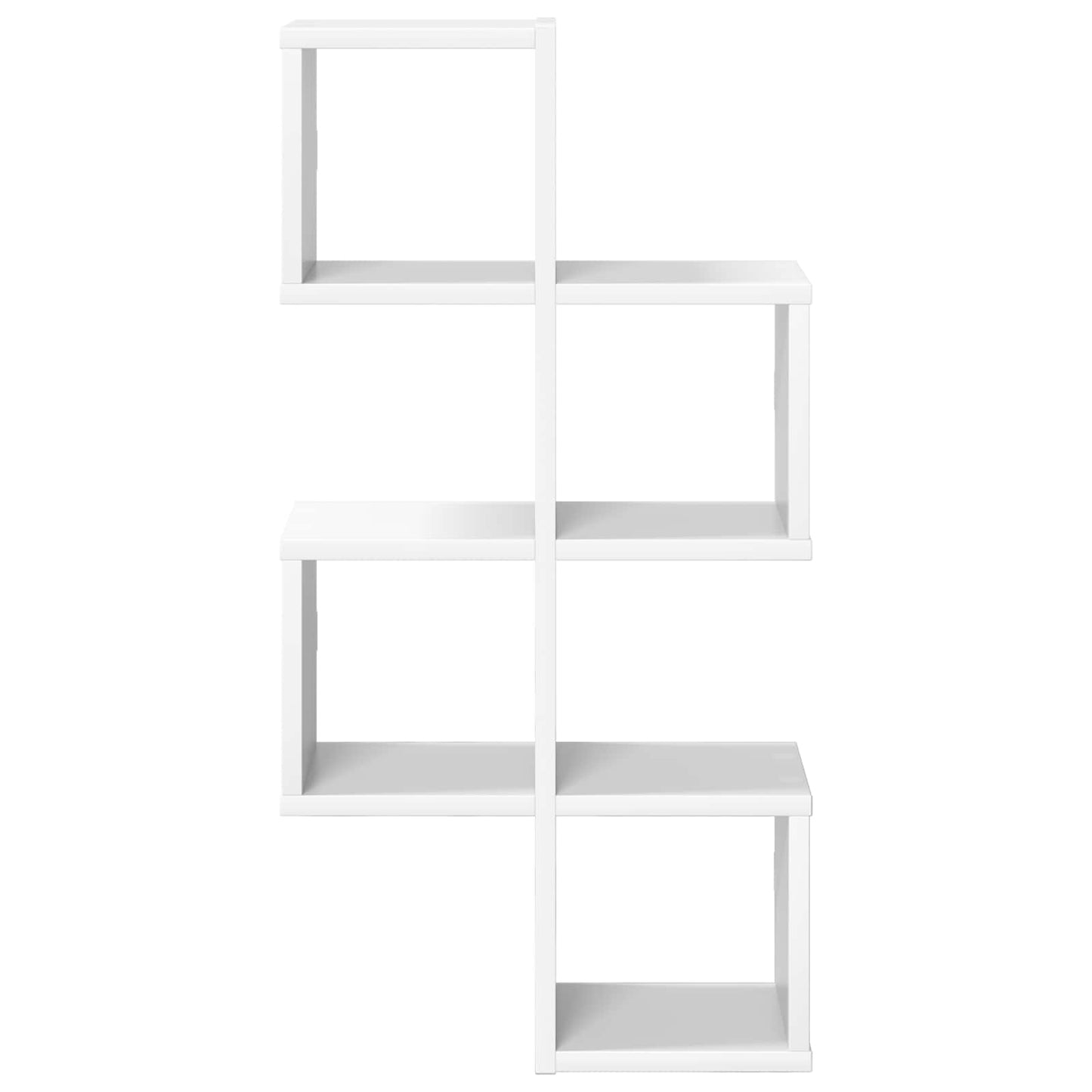 Vegghylle Veggmontert Hvit 39 x 15 x 76 cm Konstruert tre