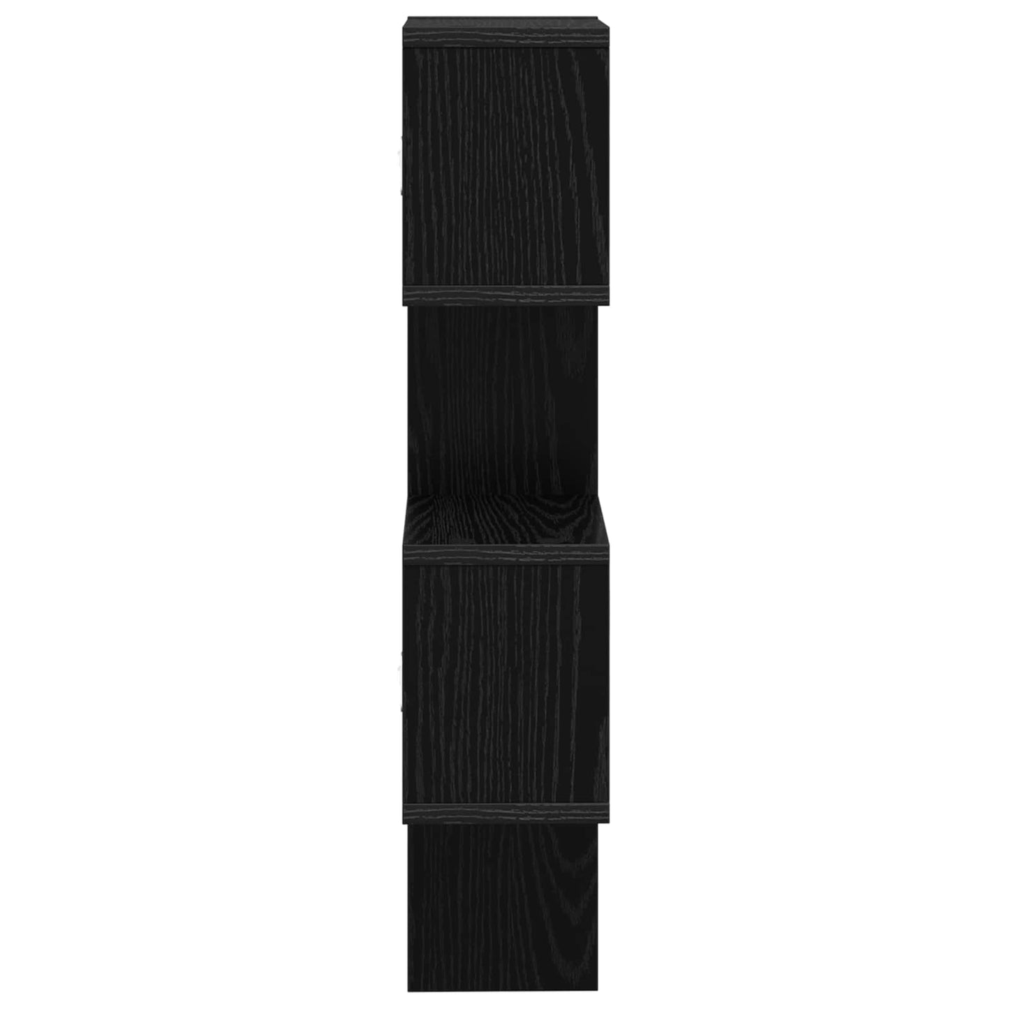 Vegghylle Veggmontert Svart 39 x 15 x 76 cm Konstruert tre