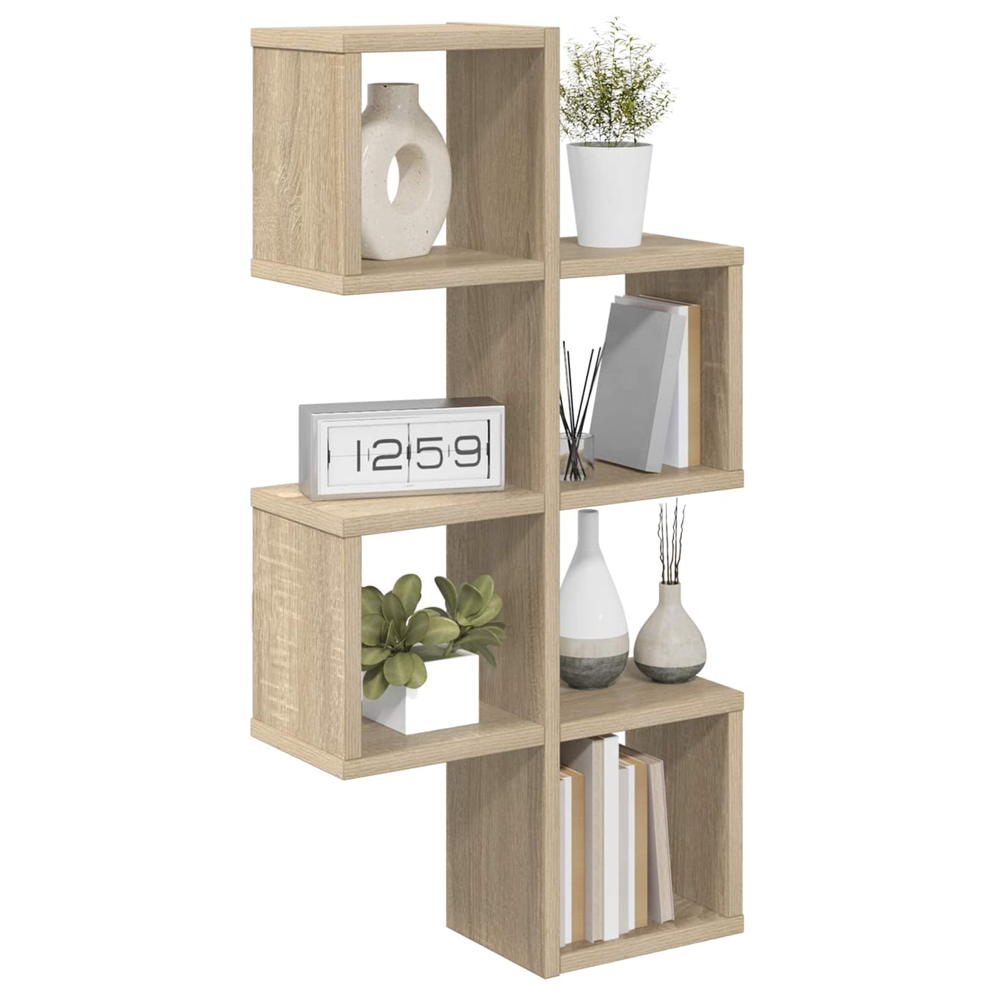 Vegghylle Veggmontert Brun 39 x 15 x 76 cm Konstruert tre