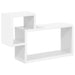 Vegghylle Veggmontert Hvit 55 x 15 x 35 cm Konstruert tre
