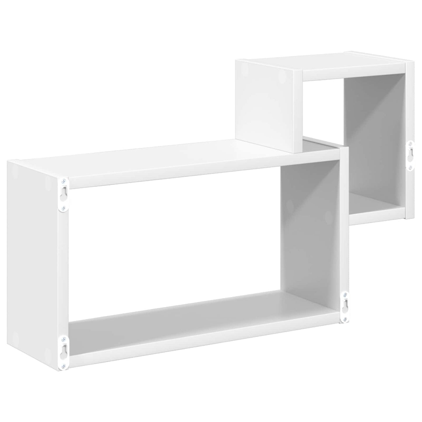 Vegghylle Veggmontert Hvit 55 x 15 x 35 cm Konstruert tre