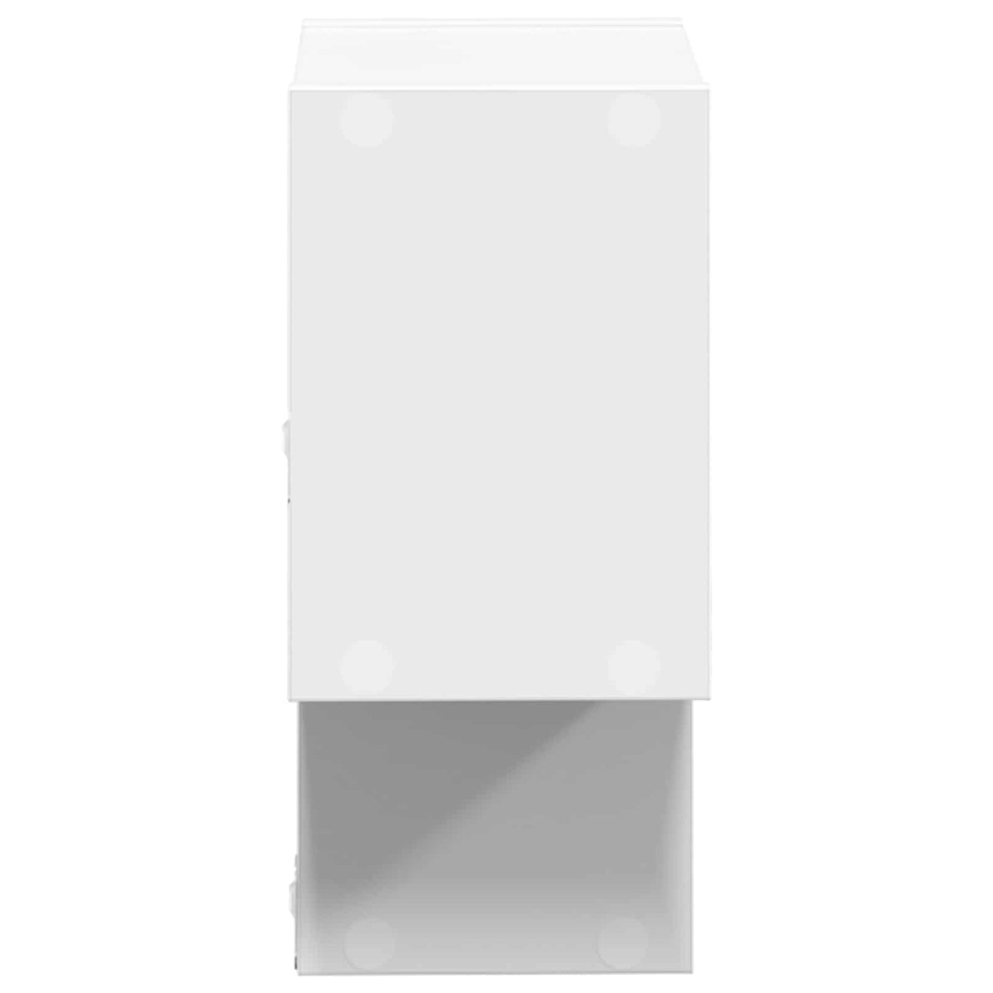 Vegghylle Veggmontert Hvit 55 x 15 x 35 cm Konstruert tre