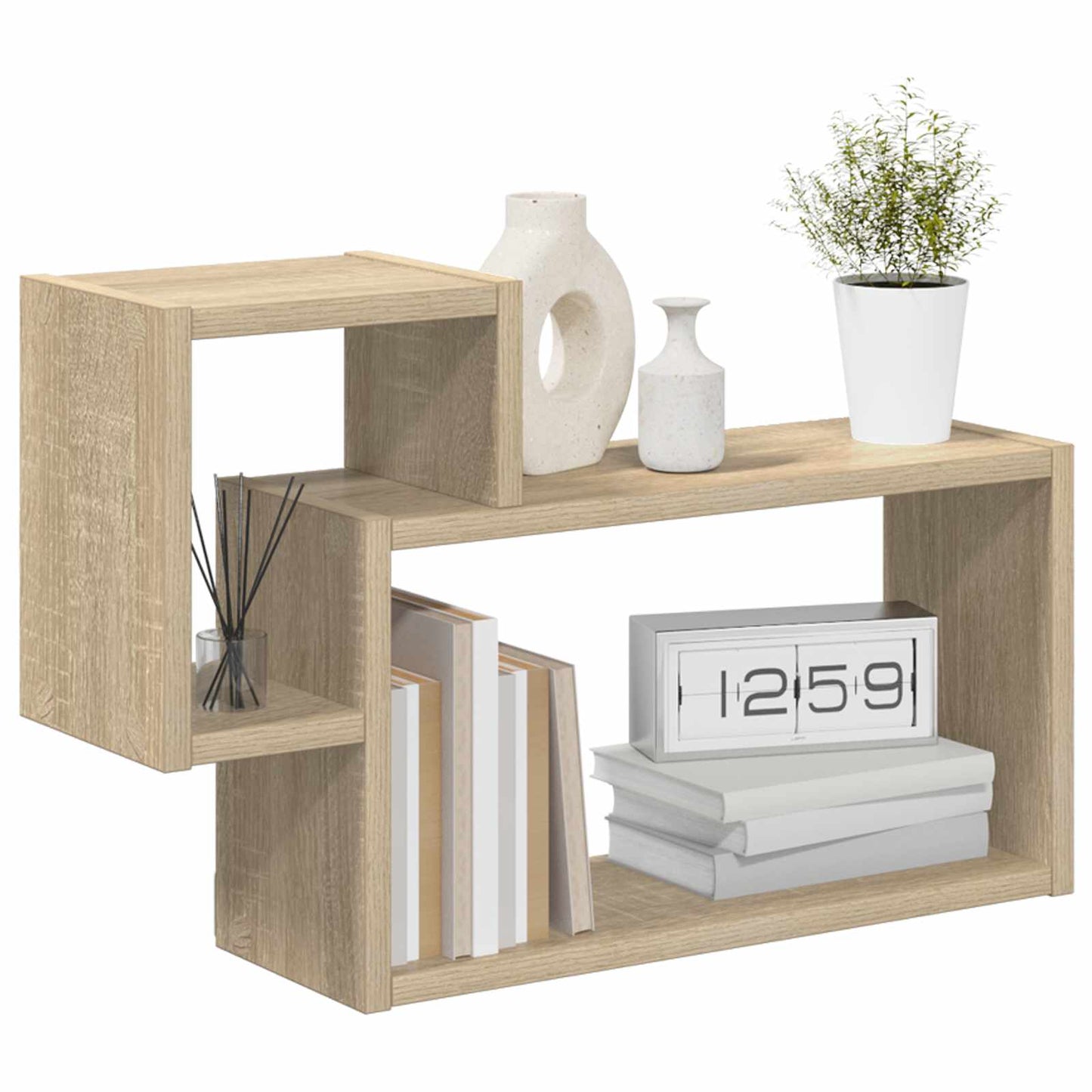 Vegghylle Veggmontert Brun 55 x 15 x 35 cm Konstruert tre