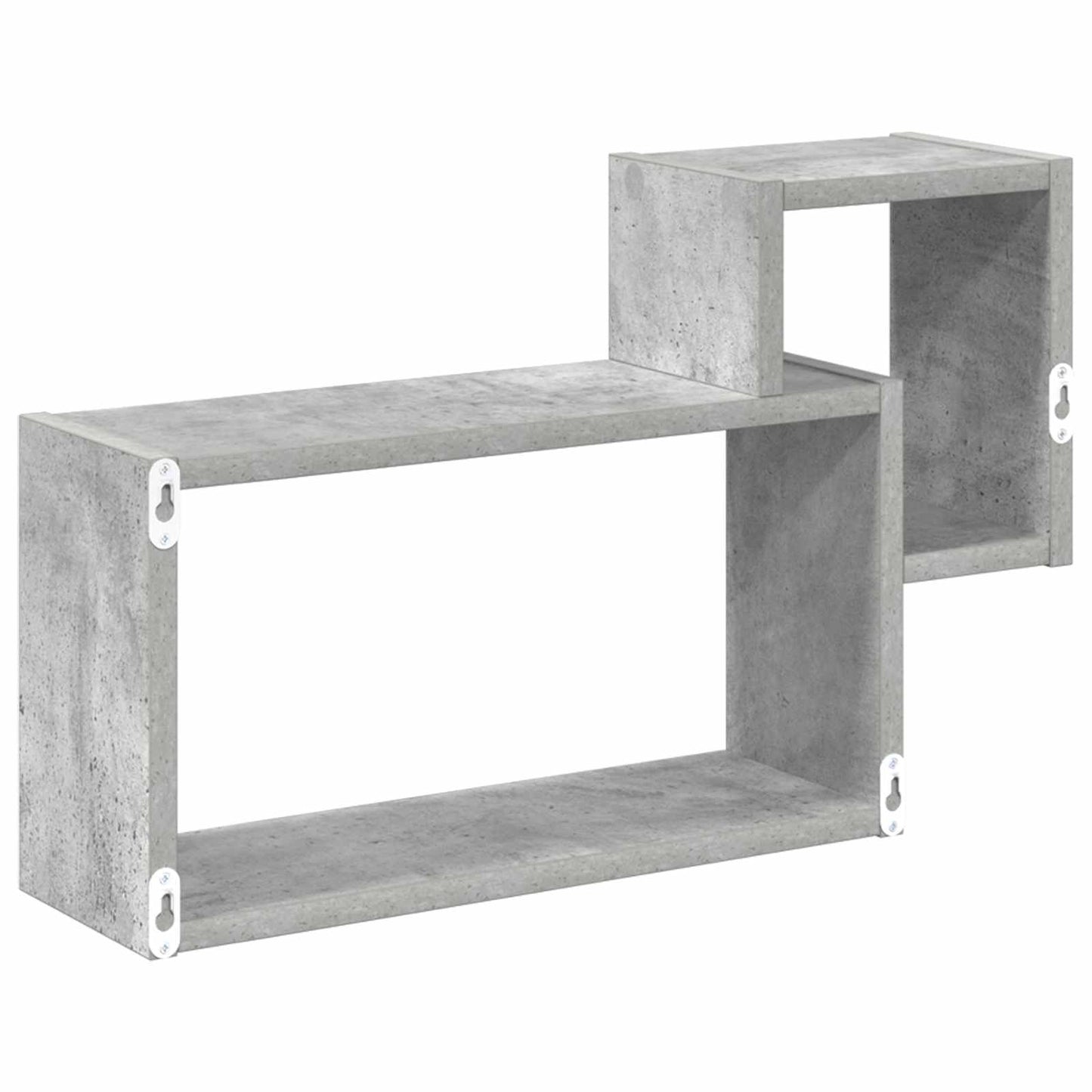 Vegghylle Veggmontert Grå 55 x 15 x 35 cm Konstruert tre