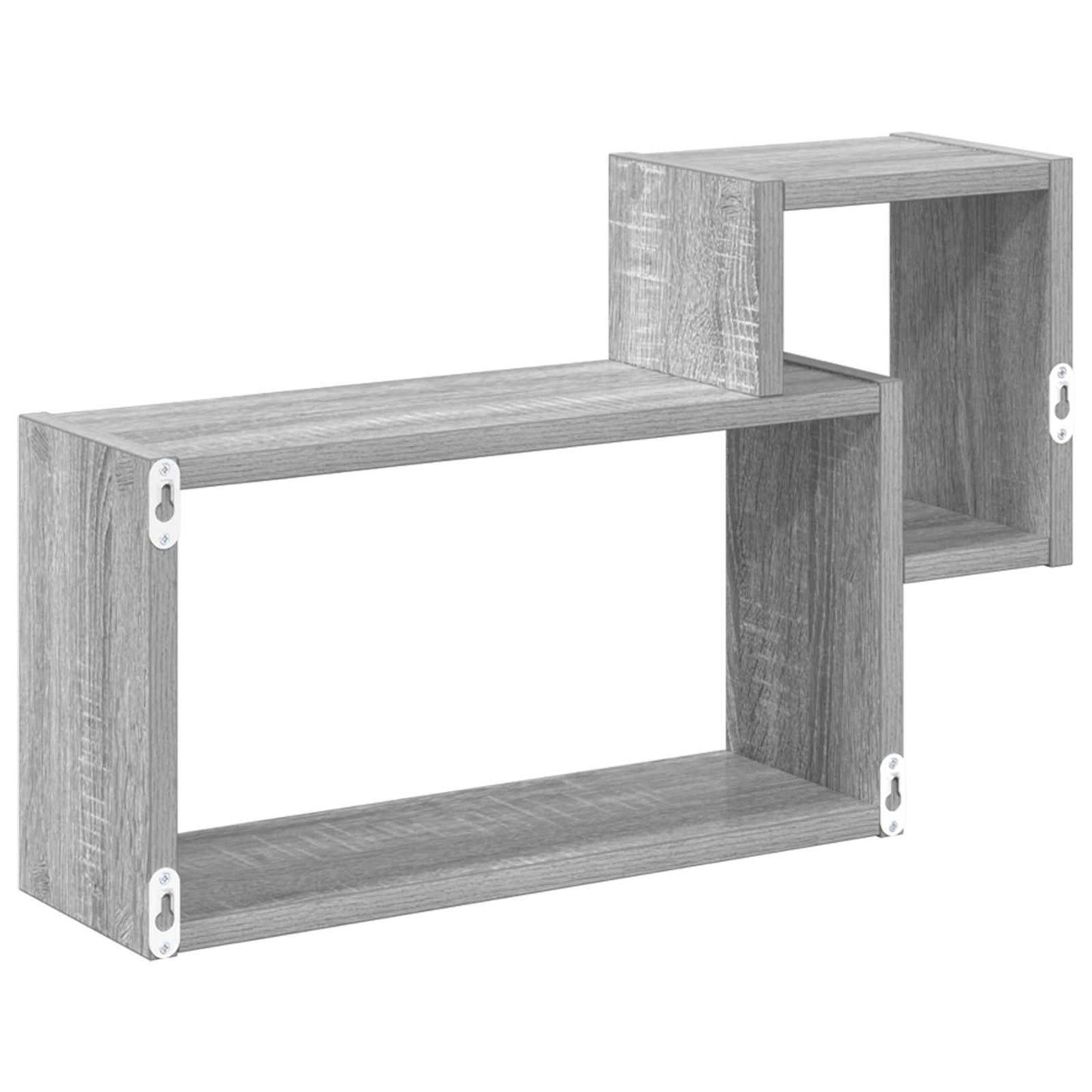 Vegghylle Veggmontert Grå 55 x 15 x 35 cm Konstruert tre