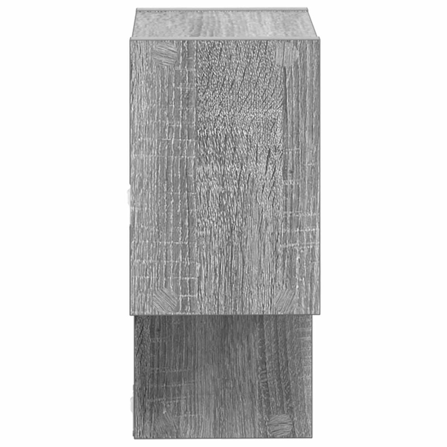 Vegghylle Veggmontert Grå 55 x 15 x 35 cm Konstruert tre