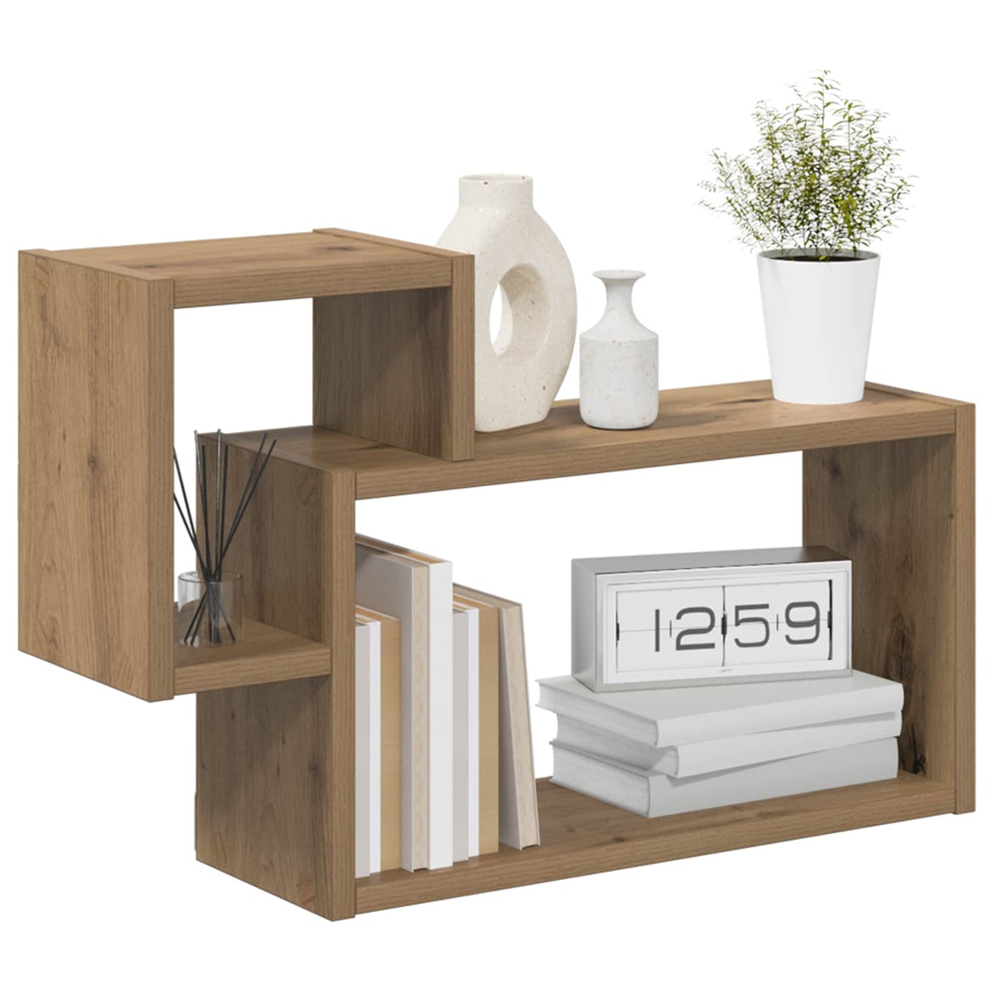 Vegghylle Veggmontert Brun 55 x 15 x 35 cm Konstruert tre