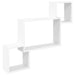 Vegghylle Veggmontert Hvit 91,5 x 15 x 76 cm Konstruert tre