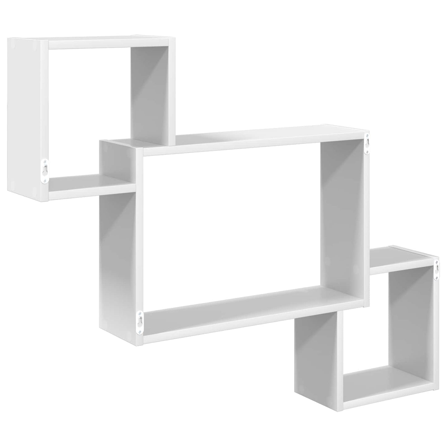 Vegghylle Veggmontert Hvit 91,5 x 15 x 76 cm Konstruert tre