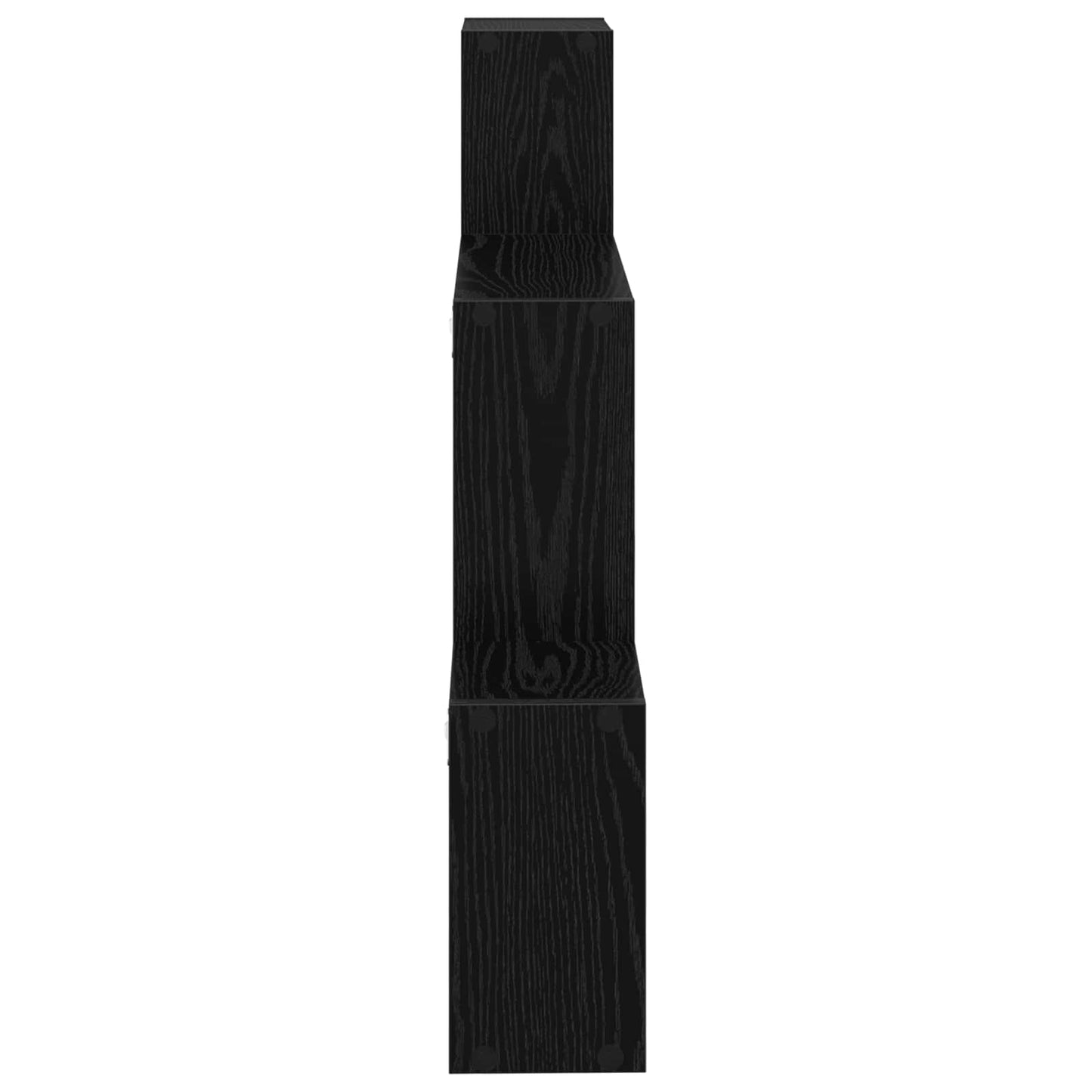 Vegghylle Veggmontert Svart 91,5 x 15 x 76 cm Konstruert tre