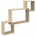 Vegghylle Veggmontert Brun 91,5 x 15 x 76 cm Konstruert tre