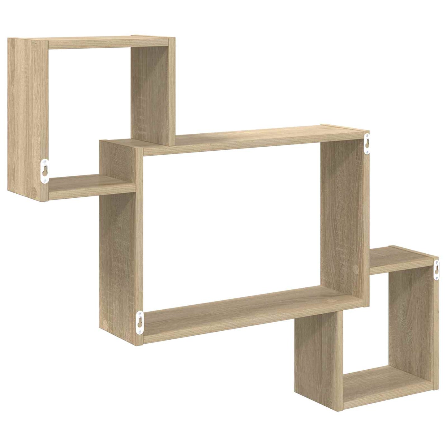 Vegghylle Veggmontert Brun 91,5 x 15 x 76 cm Konstruert tre