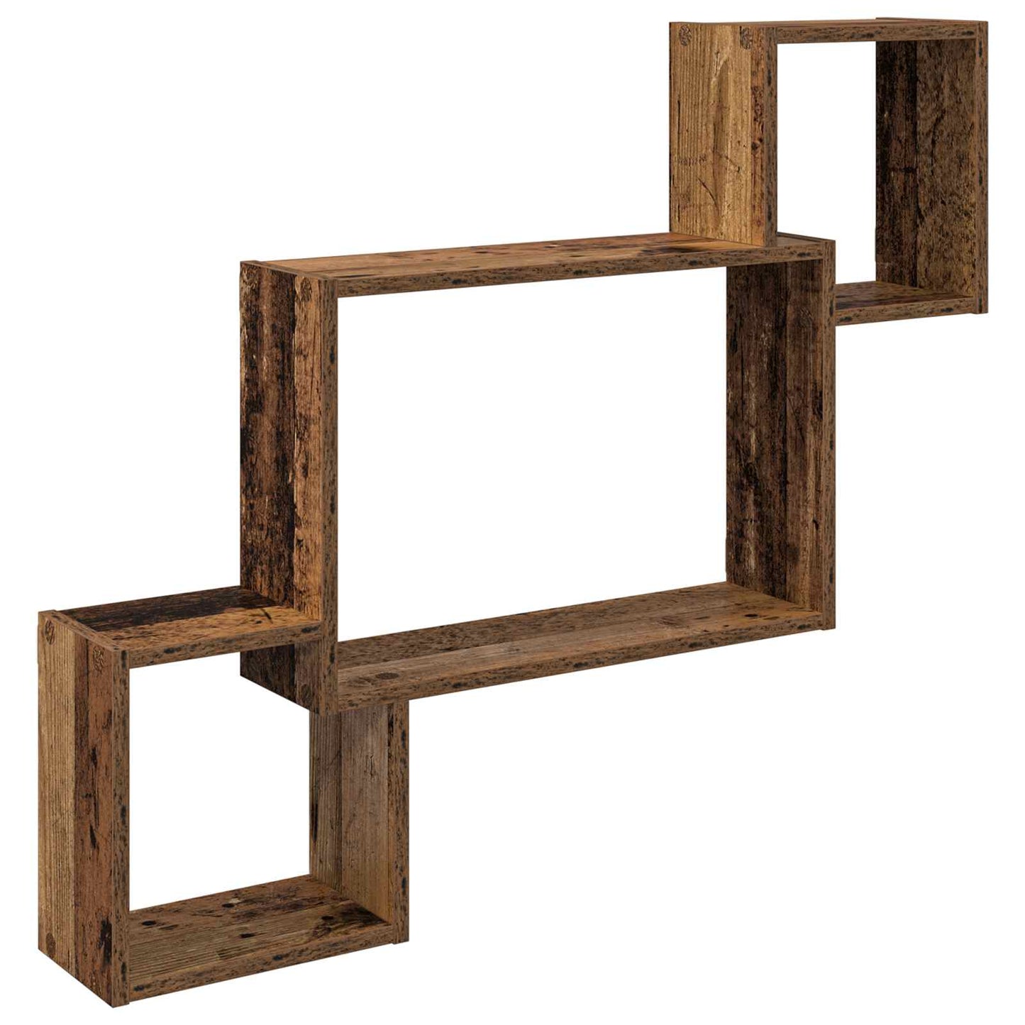 Vegghylle Veggmontert Brun 91,5 x 15 x 76 cm Konstruert tre