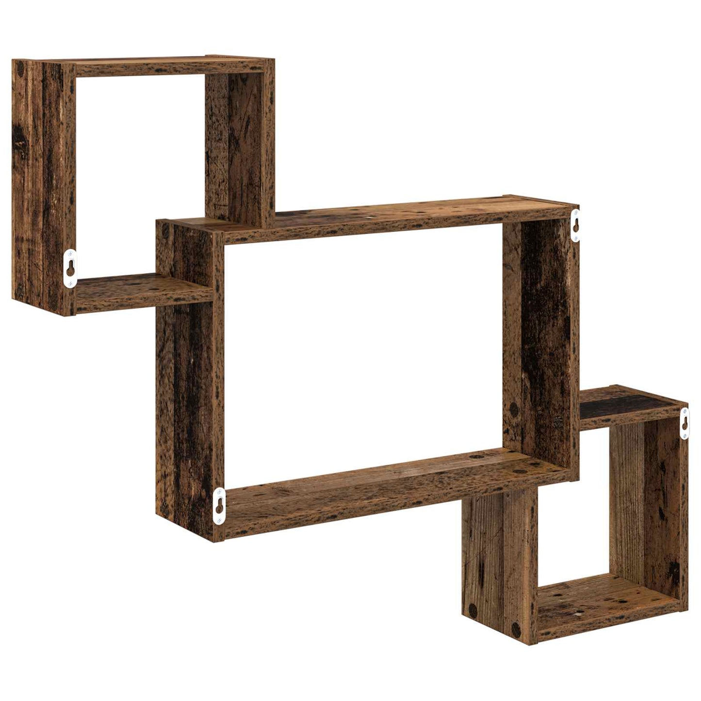 Vegghylle Veggmontert Brun 91,5 x 15 x 76 cm Konstruert tre