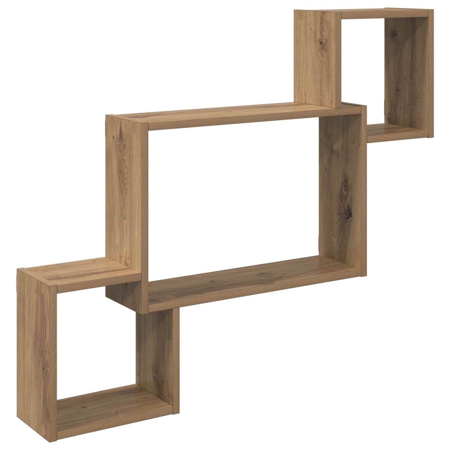 Vegghylle Veggmontert Brun 91,5 x 15 x 76 cm Konstruert tre