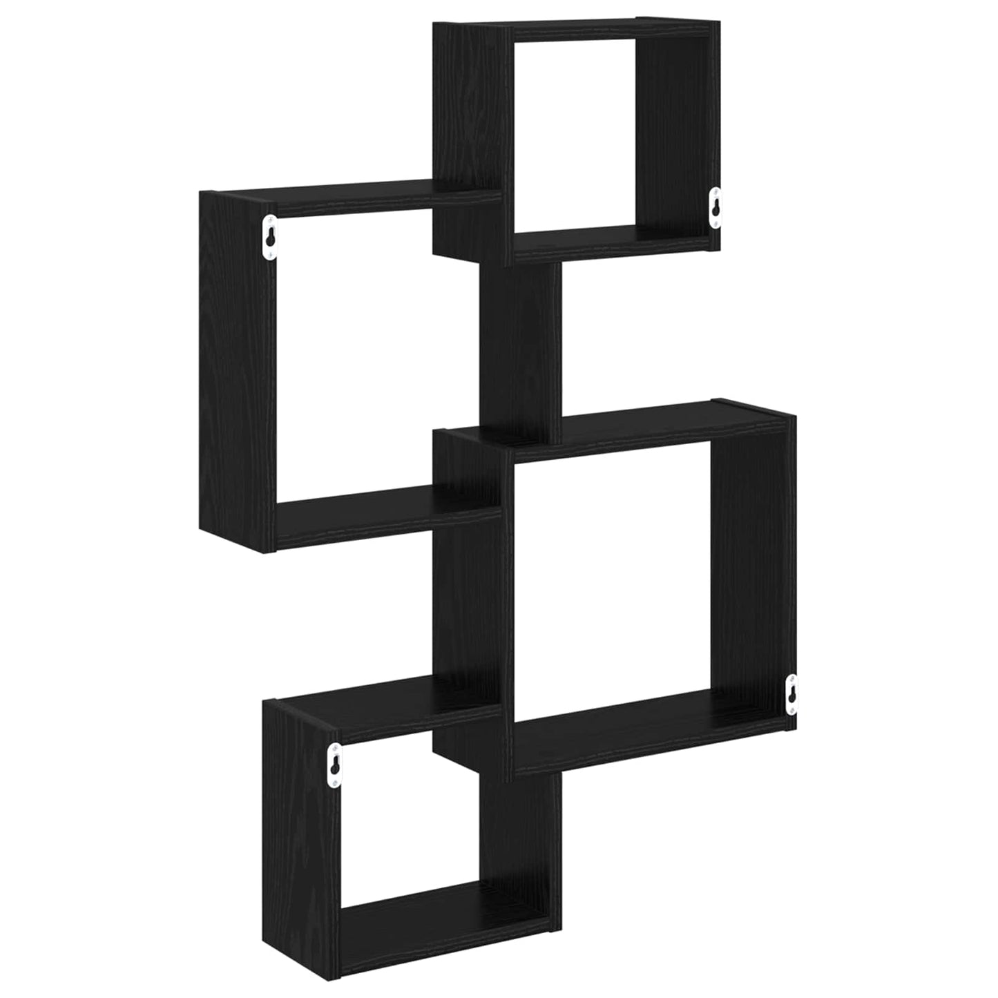 Veggcube hyller Veggmontert Svart 64 x 13,5 x 91,5 cm