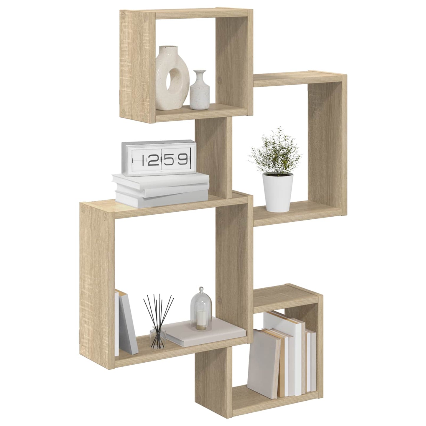 Veggcube hyller Veggmontert Brun 64 x 13,5 x 91,5 cm