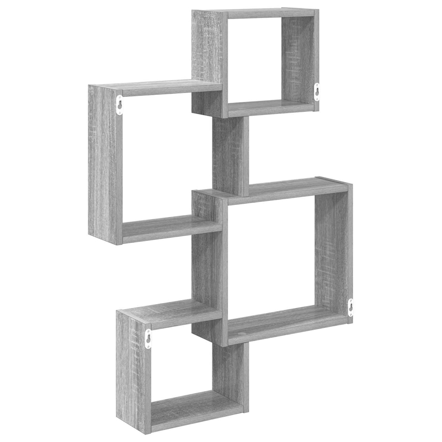 Veggcube hyller Veggmontert Grå 64 x 13,5 x 91,5 cm