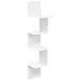 Vegghylle Veggmontert Hvit 32 x 21 x 107 cm Konstruert tre