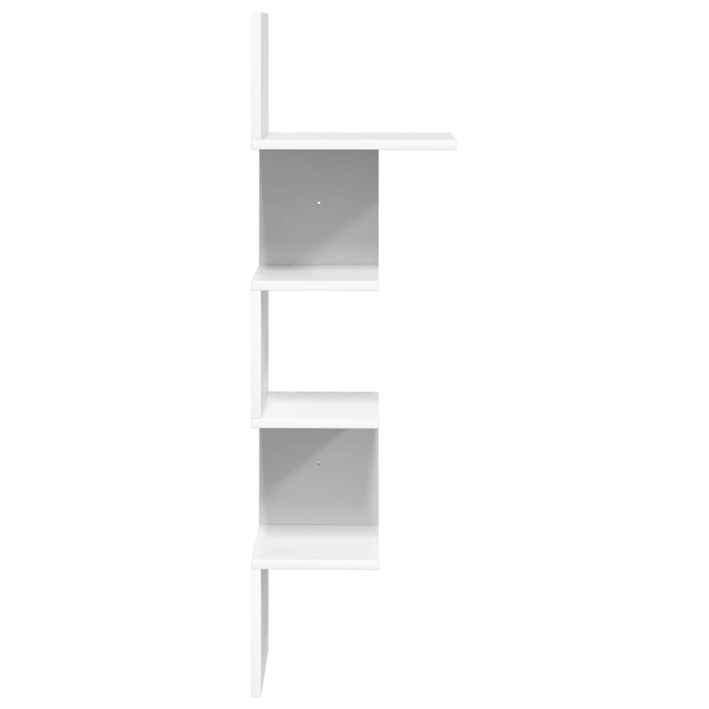 Vegghylle Veggmontert Hvit 32 x 21 x 107 cm Konstruert tre