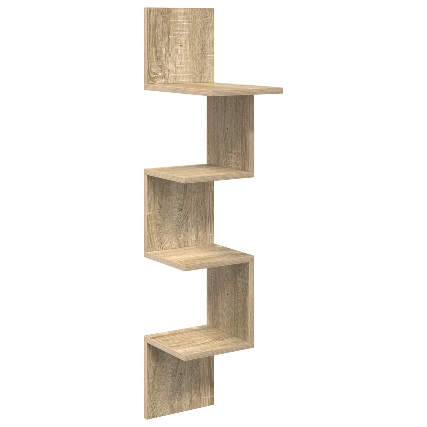 Vegghylle Veggmontert Brun 32 x 21 x 107 cm Konstruert tre