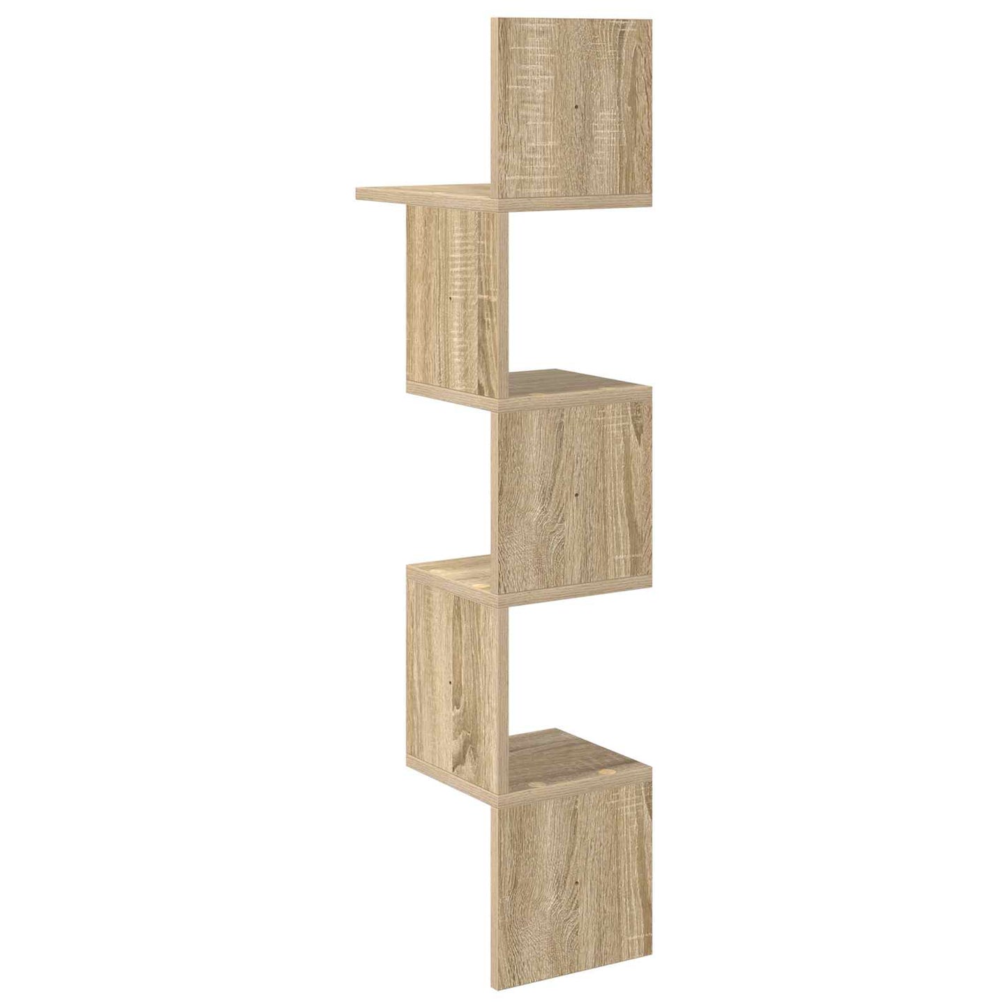 Vegghylle Veggmontert Brun 32 x 21 x 107 cm Konstruert tre