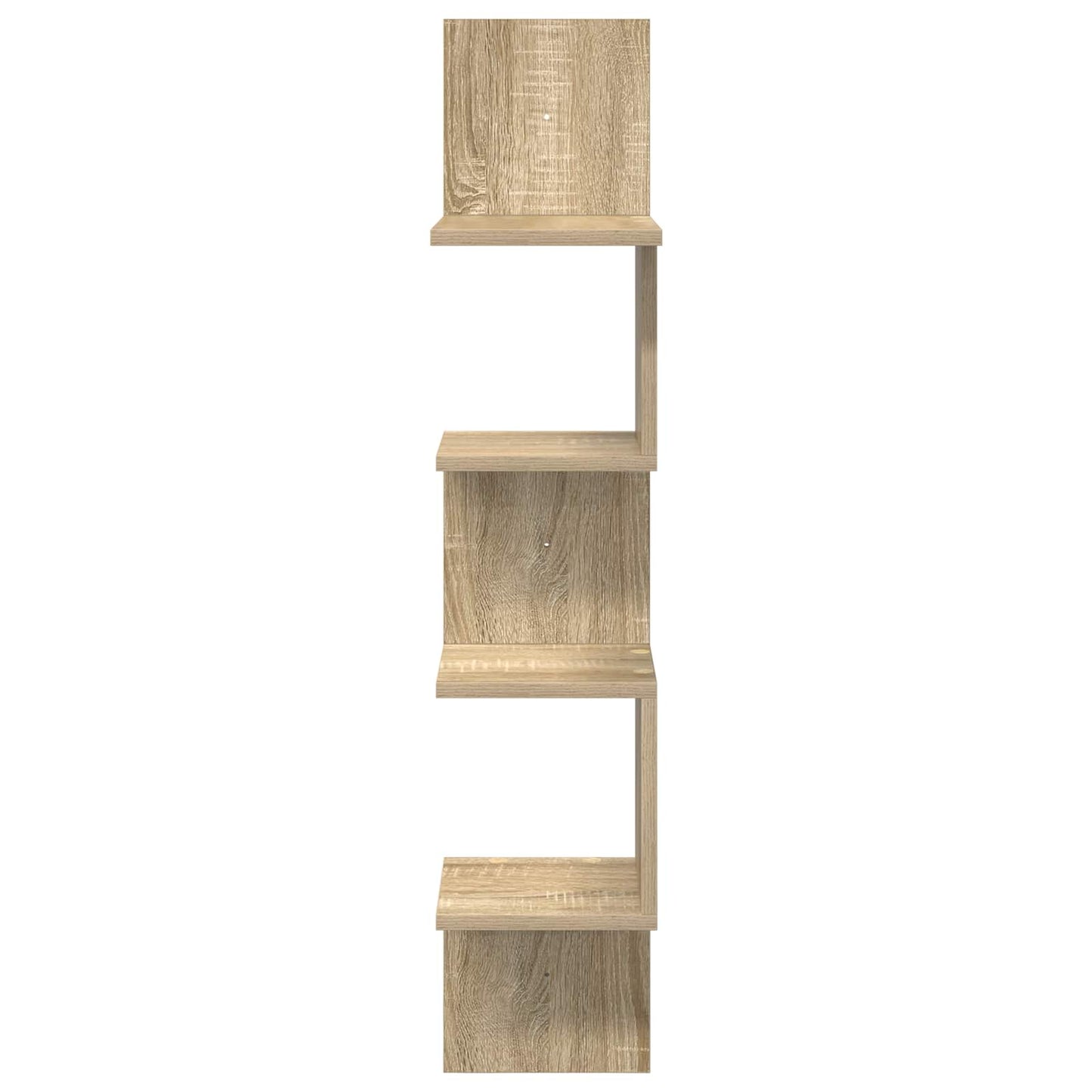 Vegghylle Veggmontert Brun 32 x 21 x 107 cm Konstruert tre