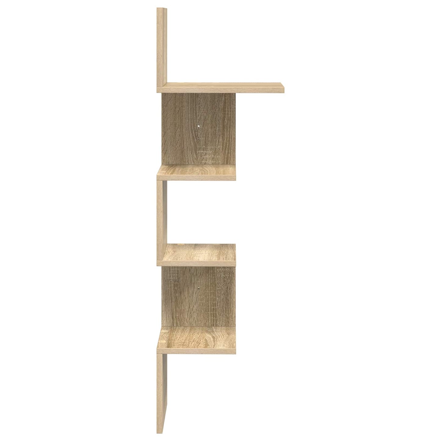 Vegghylle Veggmontert Brun 32 x 21 x 107 cm Konstruert tre