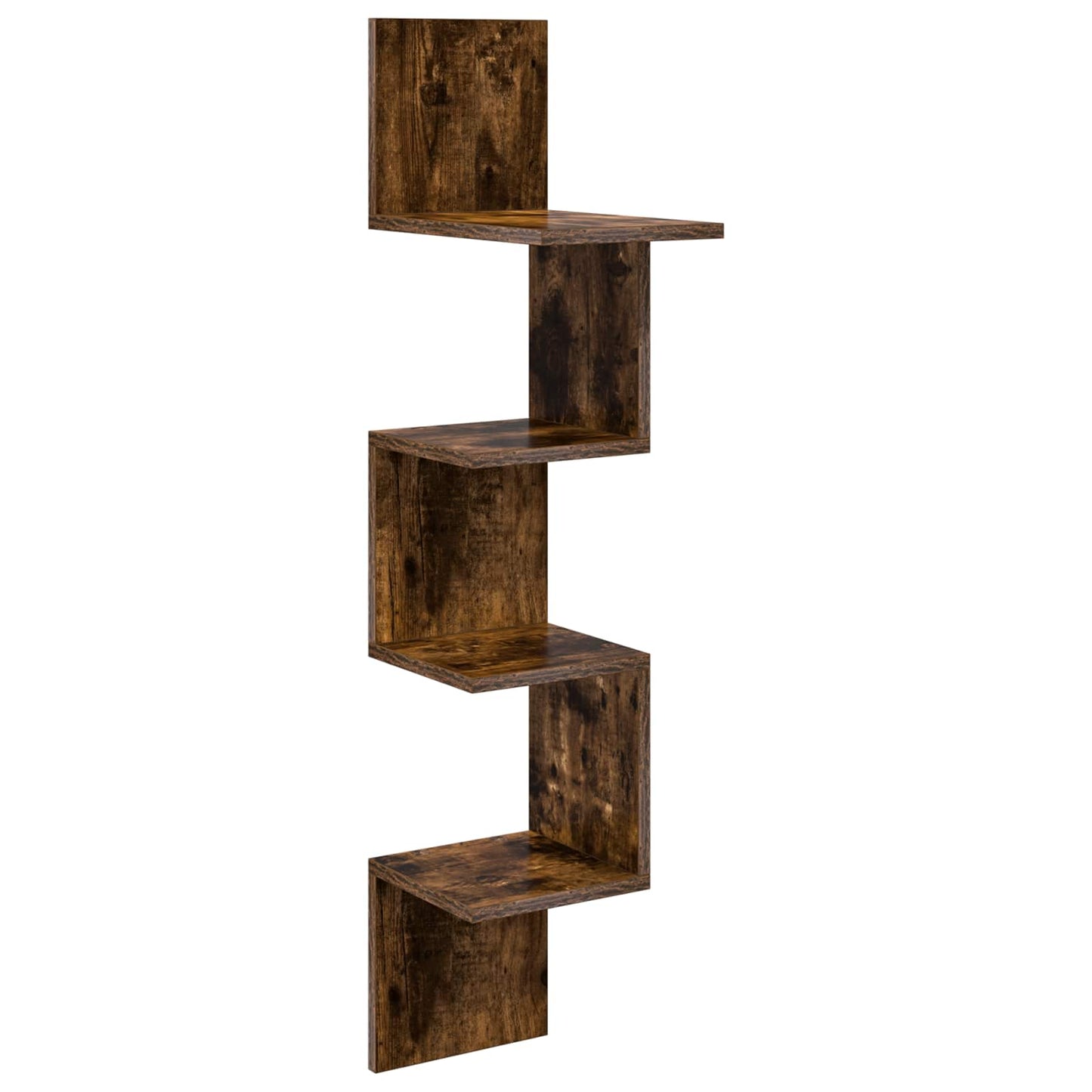 Vegghylle Veggmontert Brun 32 x 21 x 107 cm Konstruert tre