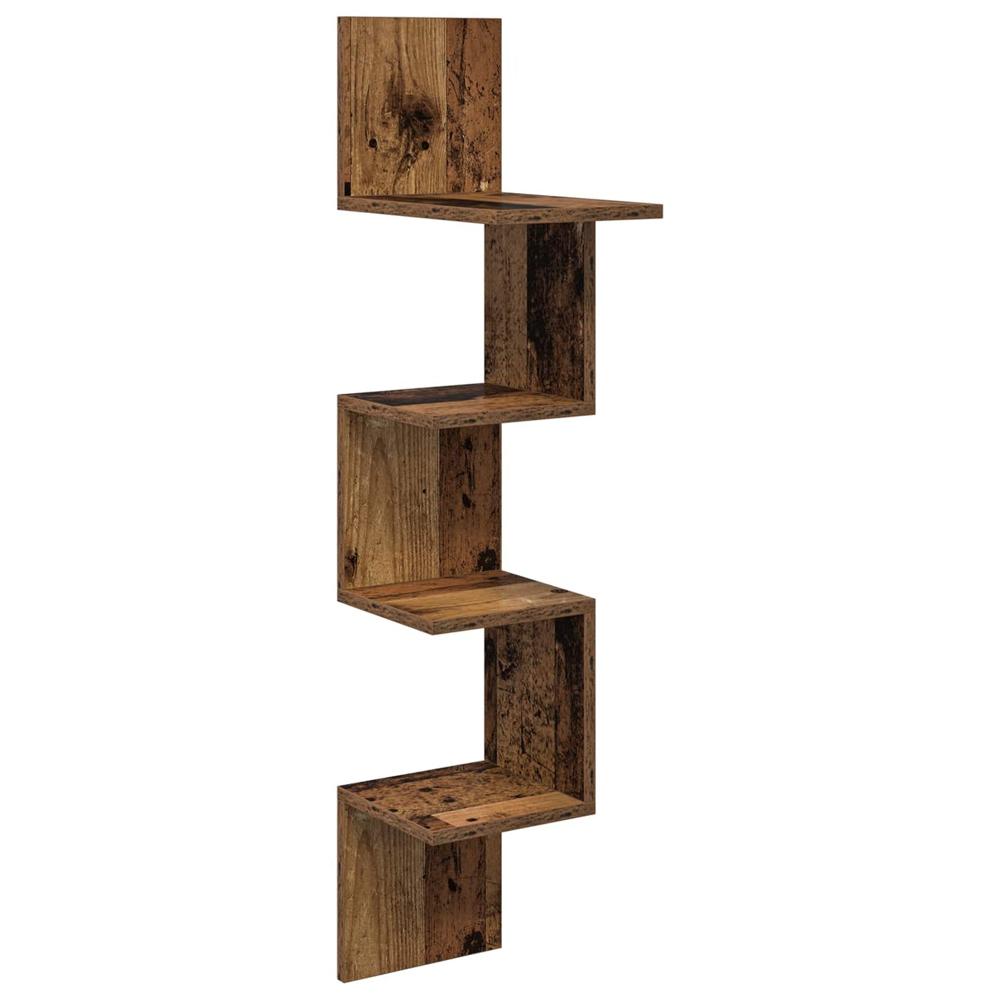 Vegghylle Veggmontert Brun 32 x 21 x 107 cm Konstruert tre
