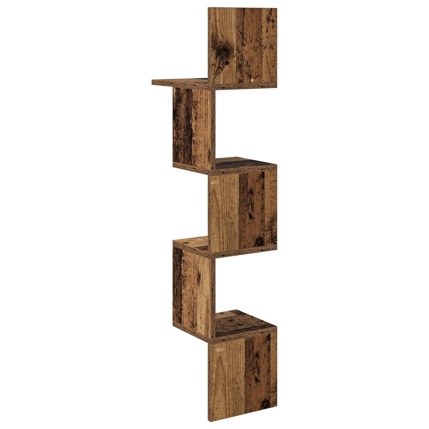 Vegghylle Veggmontert Brun 32 x 21 x 107 cm Konstruert tre
