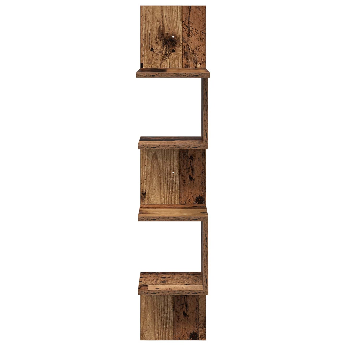 Vegghylle Veggmontert Brun 32 x 21 x 107 cm Konstruert tre