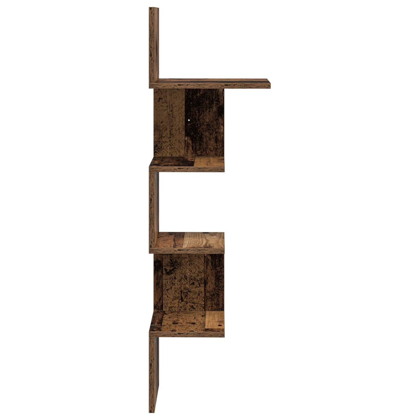 Vegghylle Veggmontert Brun 32 x 21 x 107 cm Konstruert tre