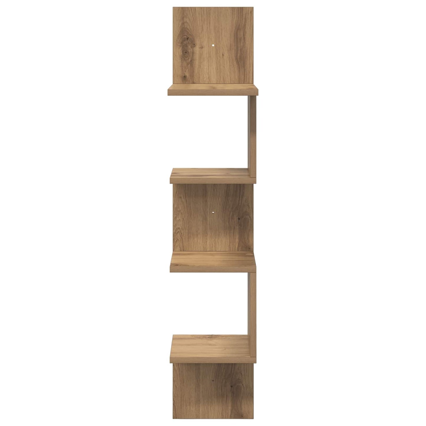 Vegghylle Veggmontert Brun 32 x 21 x 107 cm Konstruert tre
