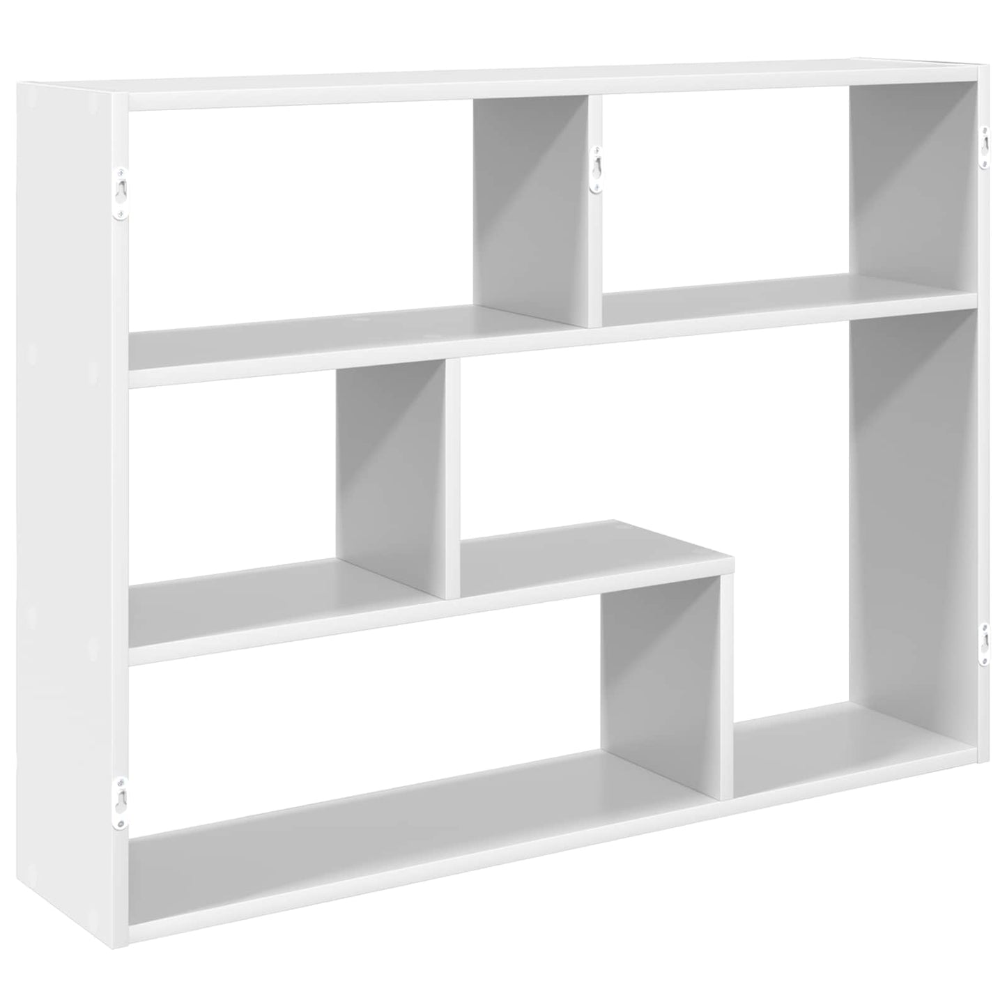 Vegghylle Veggmontert Hvit 95 x 20 x 69,5 cm Konstruert tre