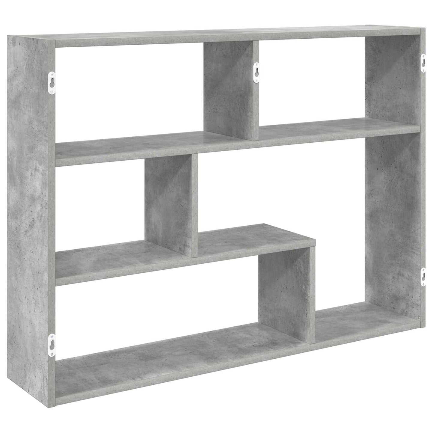 Vegghylle Veggmontert Grå 95 x 20 x 69,5 cm Konstruert tre