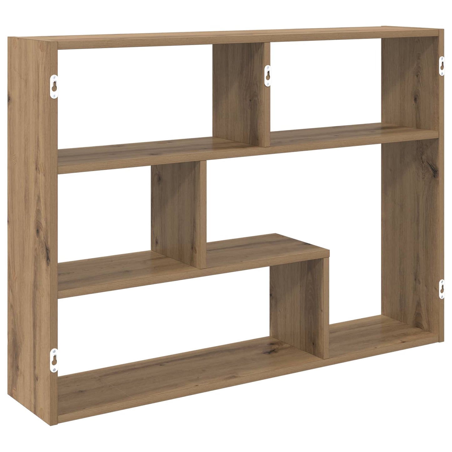 Vegghylle Veggmontert Brun 95 x 20 x 69,5 cm Konstruert tre