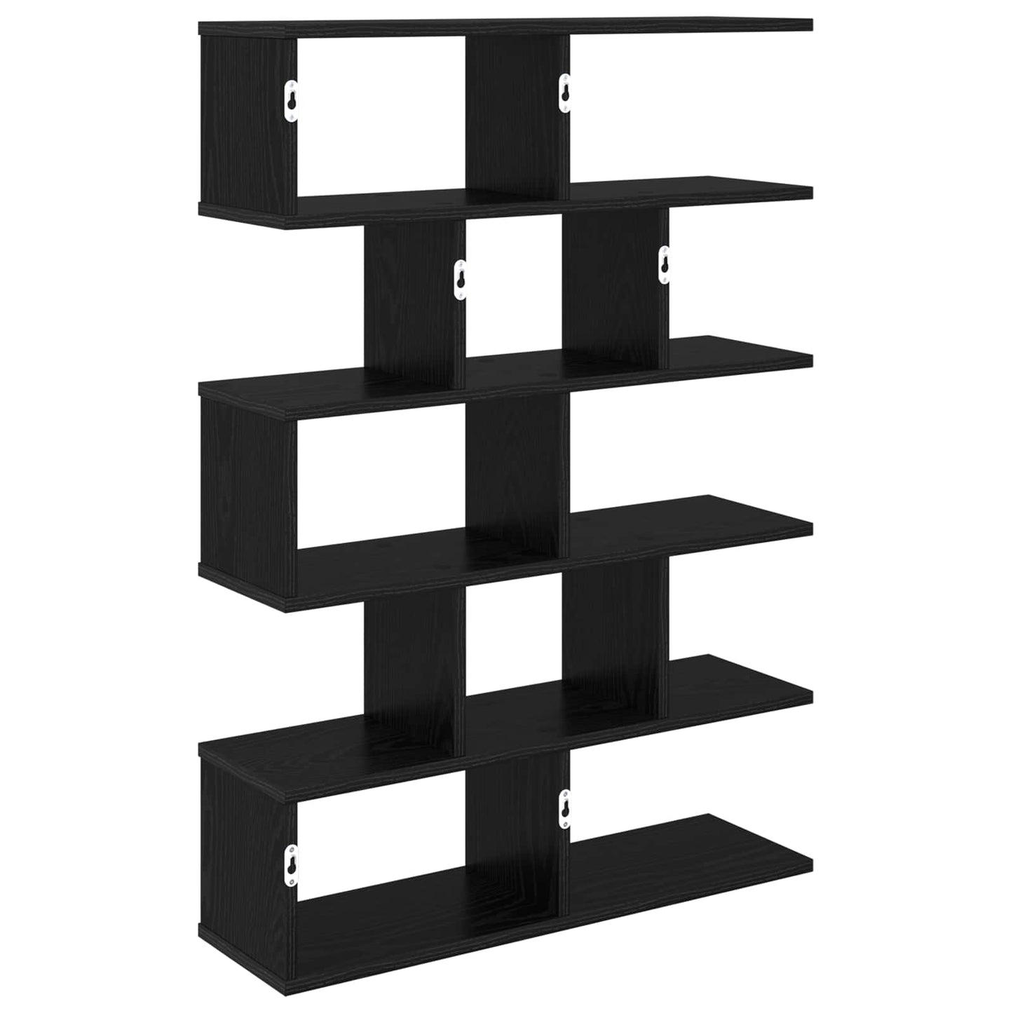 Vegghylle Svart eik 70 x 20 x 100 cm Konstruert tre