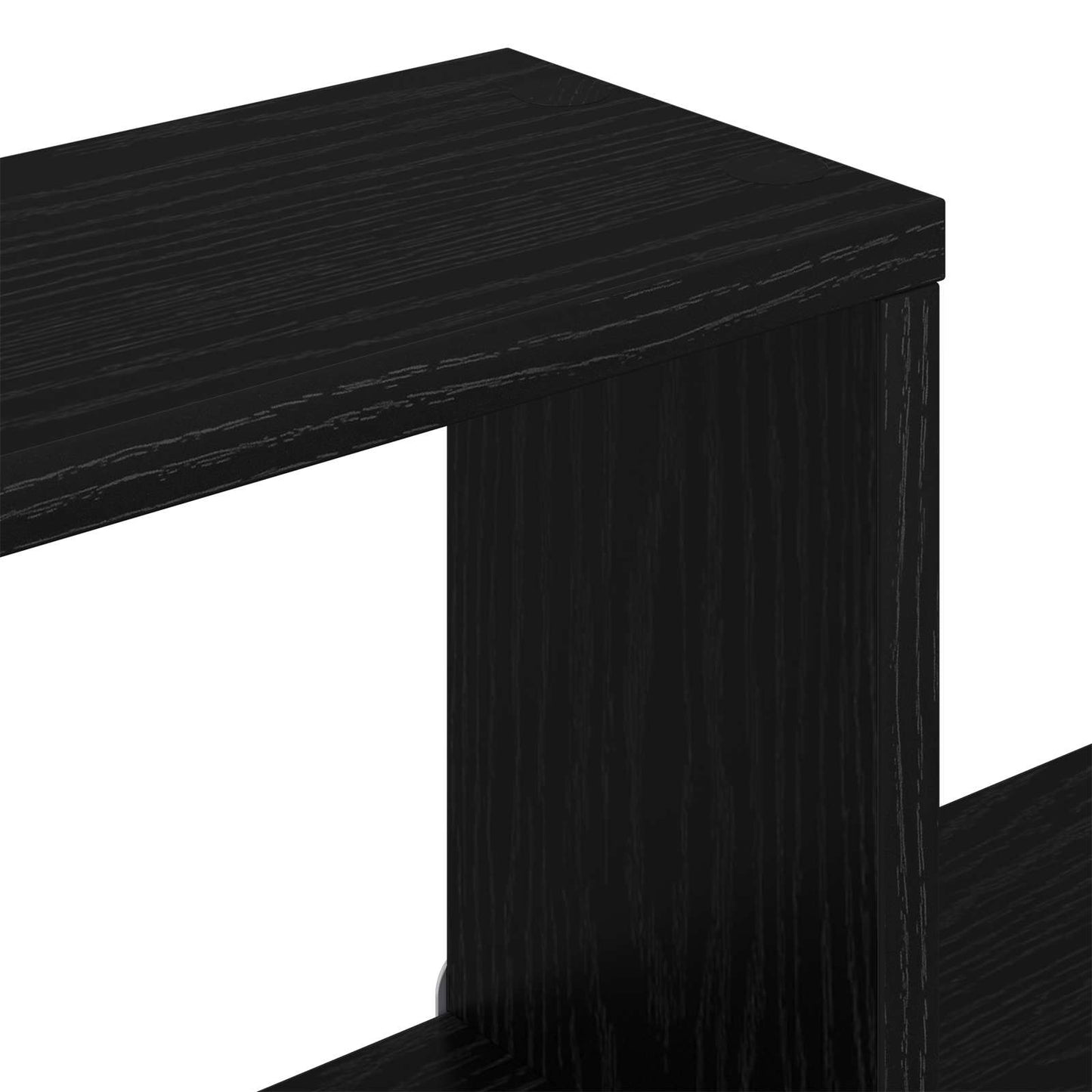 Vegghylle Svart eik 120 x 20 x 136 cm Konstruert tre