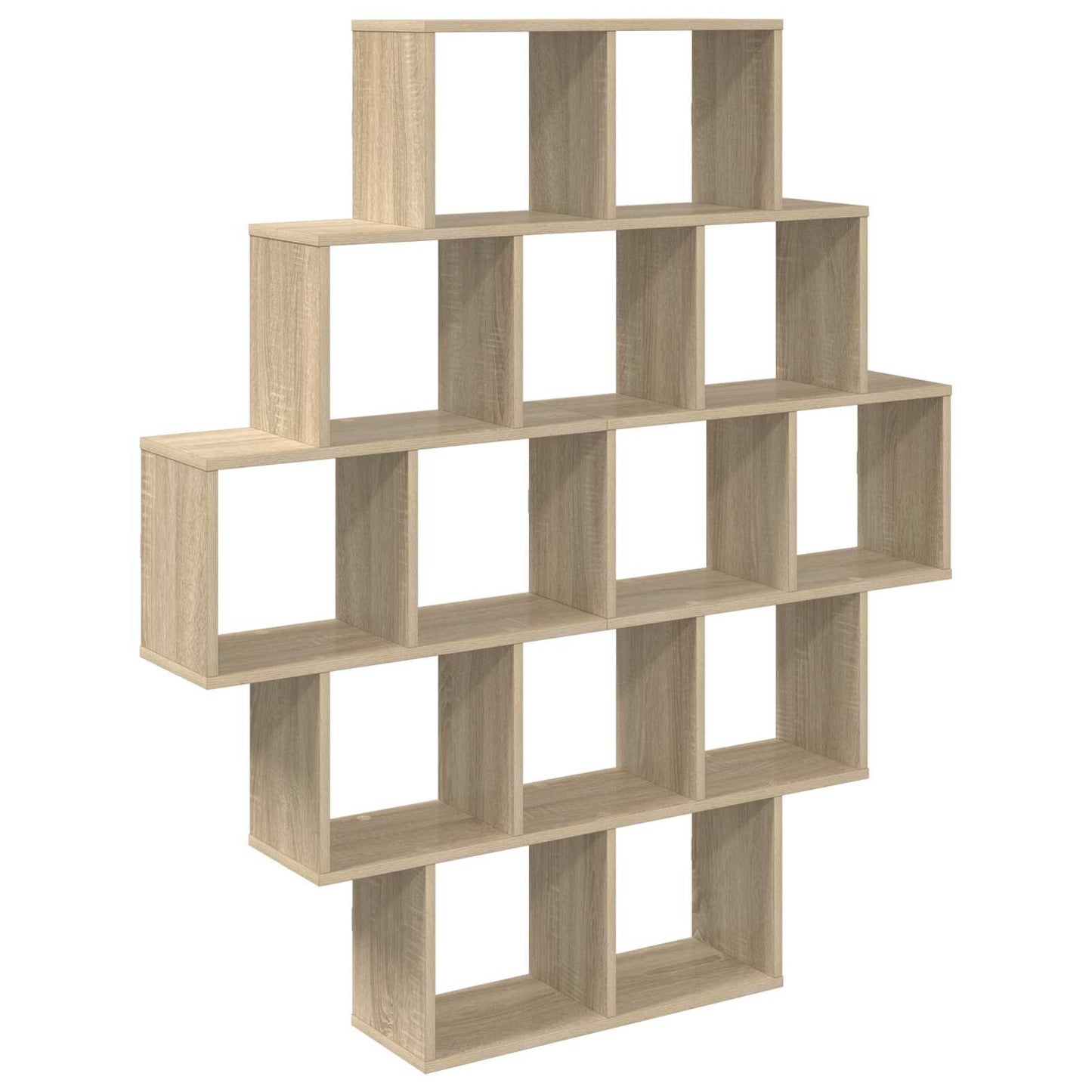 Vegghylle Sonoma eik 120 x 20 x 136 cm Konstruert tre