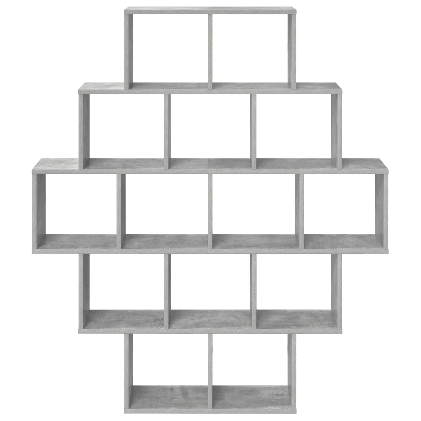 Vegghylle Betonggrå 120 x 20 x 136 cm Konstruert tre